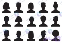 مجموعه وکتور آیکون های پروفایل و کاربری با فرمت EPS و JPG