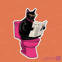 استیکر گربه - cat01