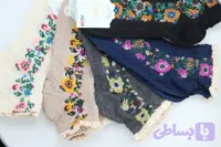 جوراب طرح برجسته گلدار مچی