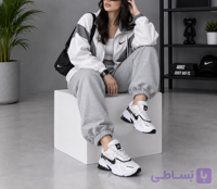 کتونی زنانه V2k مشکی سفید مستر کوالیتی