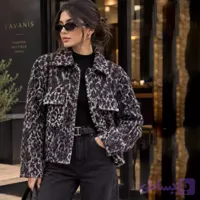 شومیز پشمی پلنگی ترک