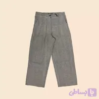 شلوار طوسی جناقی طرح آبی