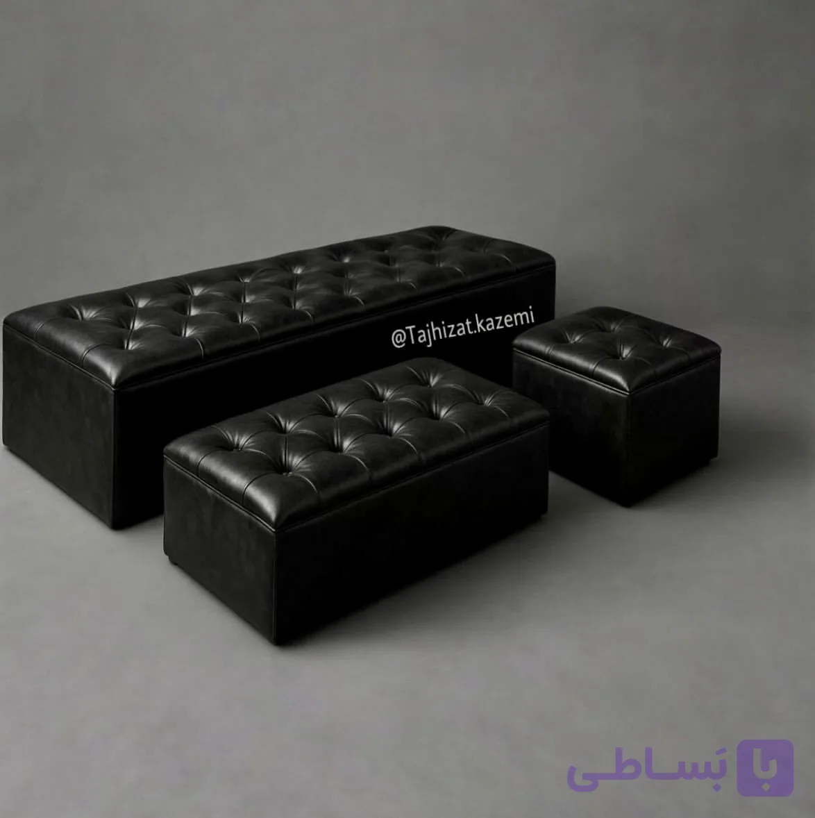 پاف چرمی لمسه دار