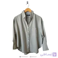 شومیز زنانه برشکا یقه‌دار آستین‌بلند