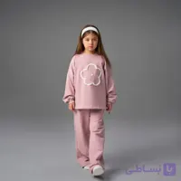 ست کراپ شلوار دخترانه طرح گل
