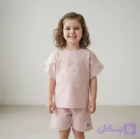 ست تیشرت شلوارک طرح کیتی دخترانه