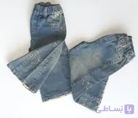 شلوار بگ شافل گلدوزی پروانه/کد۱۱۲۷