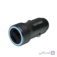 شارژر فندکی 38 وات دو پورت اکسیژن مدل AC-01