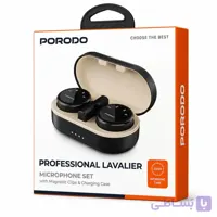 میکروفون یقه‌ای بی‌سیم دوکاناله پورودو Porodo مدل PDWMDMICBK