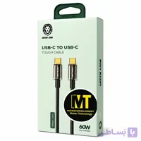 کابل شارژ گرین لاین USB-C به USB-C مدل Tough Cable توان ۶۰ وات – ۱ متر