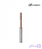 فرز لانگ نک تخت کارباید انگشتی برند CARBEX قطر 3 گردن 25 میلی‌متر