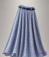 دامن چیندار پلنگی زنانه