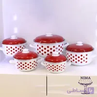 ست 5 سایزی قابلمه لعابی برند ساواشان ترکیه