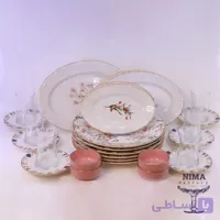 سرویس صبحانه خوری 6 نفره ترک برند آجار ACAR صورتی