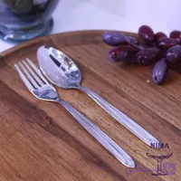 قاشق چنگال استیل برند ناب استیل مدل پالرمو ساده