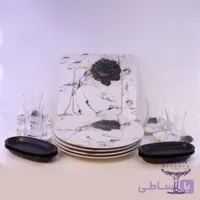 ست صبحانه خوری 4 نفره ترک برند آجار ACAR مشکی