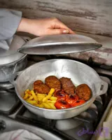 تابه روسی دو دسته درب‌دار