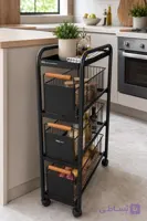 ترولی سه طبقه WS نظم دهنده چرخ دار نظم دهنده متحرک