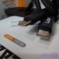 کابل شارژ LAZER مدل CA301 از نوع Type-C به Type-C طول 1 متر | فست شارژ 100 وات مشکی