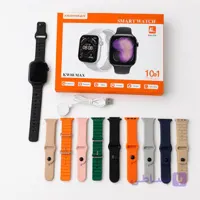 ساعت هوشمند KEQIWEAR مدل KW88 MAX با 10 مدل بند و قابلیت اتصال به گوشی | مشکی