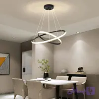 لوستر مدرن SMD طرح دو دایره سایز ۵۰-۳۰