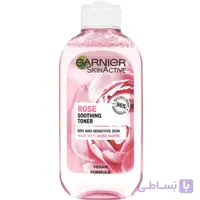 تونر گل رز گارنیر SkinActive مناسب پوست خشک و حساس 200 میل