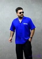 پیراهن باکسی کلاسیک آبی مردانه سایز M , L, 2XL , 3XL