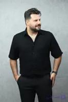 پیراهن باکسی کلاسیک مردانه مشکی سایز M , L , 2XL , 3XL