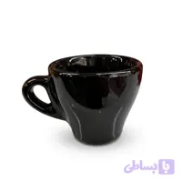 فنجان قهوه مدل کلاب هاوس مشکی براق