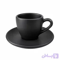 فنجان قهوه وارداتی رنگ ذغالی ۱۲ پارچه