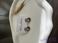 گوشواره بالا نگین استیل