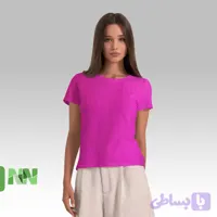 پارچه سرخ آبی ریون ویسکوز کشی