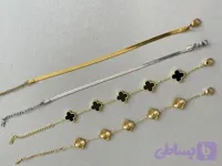گردنبند زنانه استیل رنگ ثابت ماری نقره ای