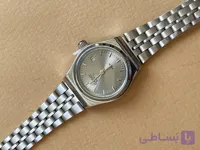 ساعت زنانه کاسیو تقویم دار نقره ای صفحه طوسی مدل گاد فادر