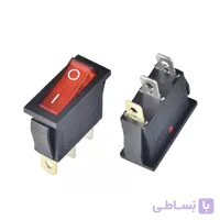 کلید راکر باریک دو حالت 3 پایه چراغدار KCD3 - مرغوب | عمده فروشی الکترونیک سان سون