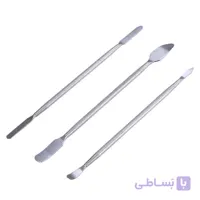 اسپاتول و قاب بازکن 3 تکه فلزی و استیل
