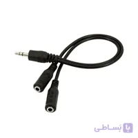 کابل تبدیل 1 به 2 AUX صدا (اسپلیتر هدفون 3.5 میلی‌متری) | عمده فروشی الکترونیک سان سون