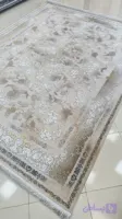 فرش ۱۲۰۰ شانه تراکم ۳۶۰۰ گل برجسته کد ۱۴۱۲ صدفی موکا