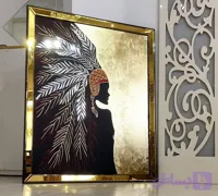 تابلو دکوراتیو زن سرخپوست