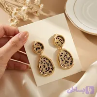 گوشواره آویز پلنگی - فاطمه رحیمی