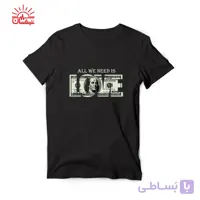 تیشرت مشکی عشق دلار