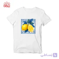 تیشرت نخ پنبه سفید ترند LIMON