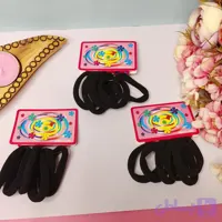 کش موی حوله ای ۶ عددی مشکی باکیفیت برای مصارف روزانه و دستبند مچی عشق