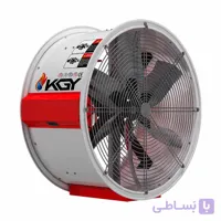 فن صنعتی تکفاز 1500 وات 140 سانتیمتری دمپردار کولاک گستر یزد مدل ECOFAN140