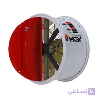 فن صنعتی تکفاز 1500 وات 90 سانتیمتری دمپردار کولاک گستر یزد مدل ECOFAN90