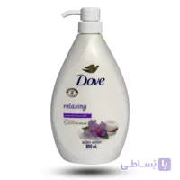 شامپو بدن داو Relaxing بدون سولفات رایحه گل یاس و شیر نارگیل 800 میل