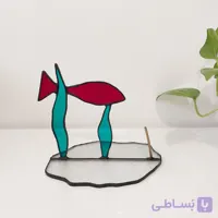 جاعودی شیشه‌ای تیفانی گلس طرح «رز»