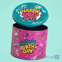 جعبه هدیه فلزی مدل HAPPY BIRTHDAY