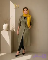 مانتو تابستانه یقه آمریکایی تنفس پذیر
