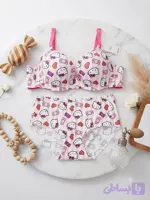 ست شورت سوتین فانتزی pink kitty گیاهی